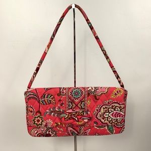 Vera Bradley Knot Just A Clutch Call It Coral Bag